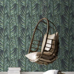 Superfresco Easy Vliesbehang Palmen Blauw 100558 -Thuisbehangwinkel 123 1032