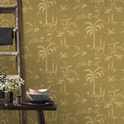 Superfresco Easy Vliesbehang Soraya Okergeel 113309 -Thuisbehangwinkel 123 1136