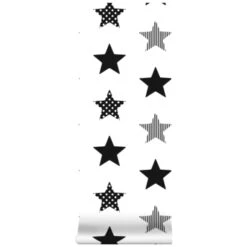 Superfresco Easy Vliesbehang Superster Zwart-wit 100110 -Thuisbehangwinkel 123 1213