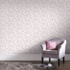 Superfresco Easy Vliesbehang Bloesem Zachtroze 100032 -Thuisbehangwinkel 123 1489