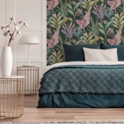 Superfresco Easy Vliesbehang Leona Groen 112046 -Thuisbehangwinkel 123 1606