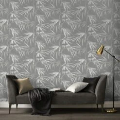 Superfresco Easy Vliesbehang Asia Donkergrijs 106747 -Thuisbehangwinkel 123 1690