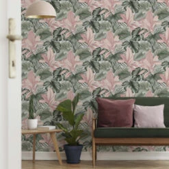 Superfresco Easy Vliesbehang Indra Wit/groen 112048 -Thuisbehangwinkel 123 1787