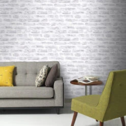 Superfresco Easy Vliesbehang Stenen Wit 101801 -Thuisbehangwinkel 123 195