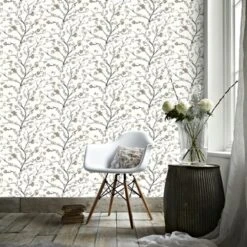 Superfresco Easy Vliesbehang Ushi Taupe-grijs 2256-21 -Thuisbehangwinkel 123 1992