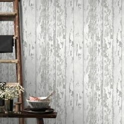 Superfresco Easy Vliesbehang Hout Wit 105745 -Thuisbehangwinkel 123 266