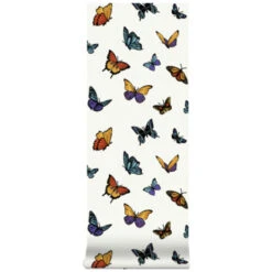 Vliesbehang Vlinder Glitter Wit 31-175 -Thuisbehangwinkel 123 302