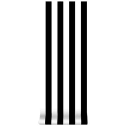 Superfresco Easy Vliesbehang Strepen Zwart-wit 100099 -Thuisbehangwinkel 123 414