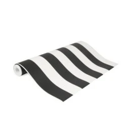Superfresco Easy Vliesbehang Strepen Zwart-wit 100099 -Thuisbehangwinkel 123 415