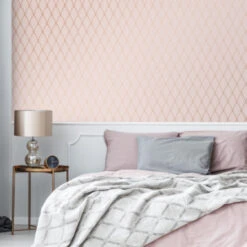 Superfresco Easy Vliesbehang Bercy Roze 106369 -Thuisbehangwinkel 123 431