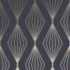 Boutique Vliesbehang Marquise Geo Donkerblauw (111312)