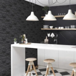 Superfresco Easy Vliesbehang Odyssee Zwart 101344 -Thuisbehangwinkel 123 604