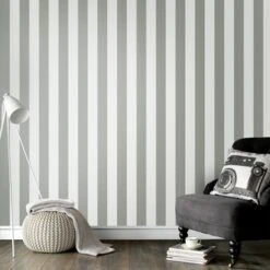 Superfresco Easy Vliesbehang Lynn Donkergrijs-wit 103450 -Thuisbehangwinkel 123 684